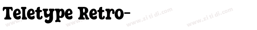 Teletype Retro字体转换